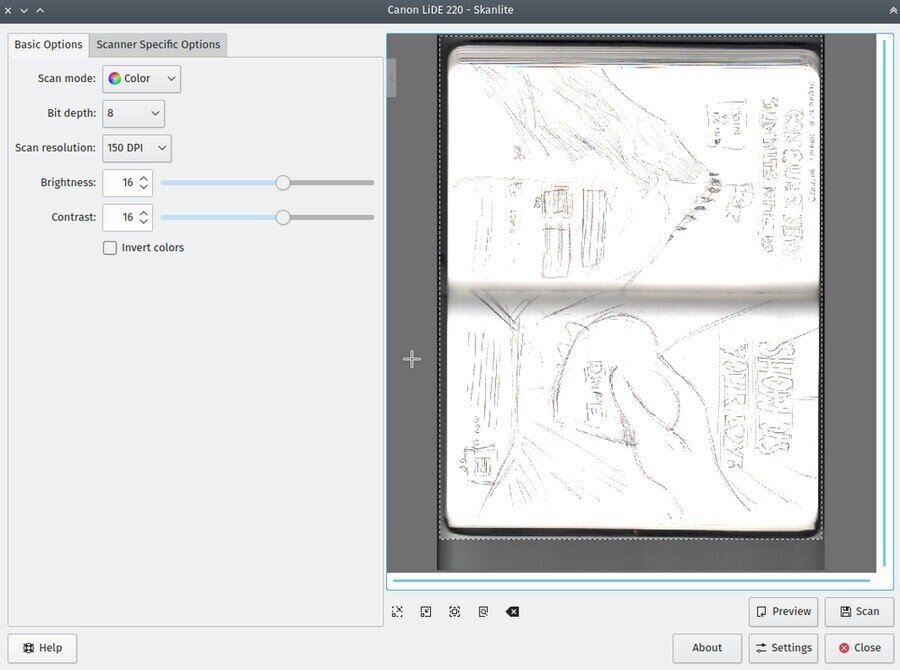 skanlite on kde plasma