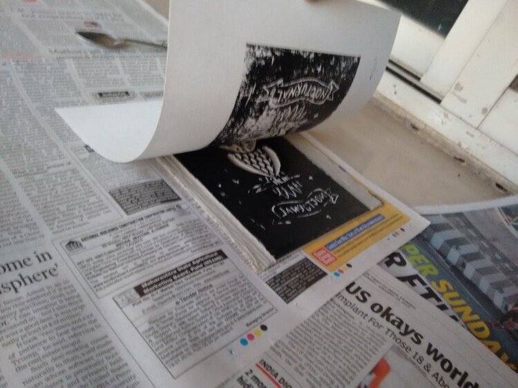 linocut prints in Mumbai
