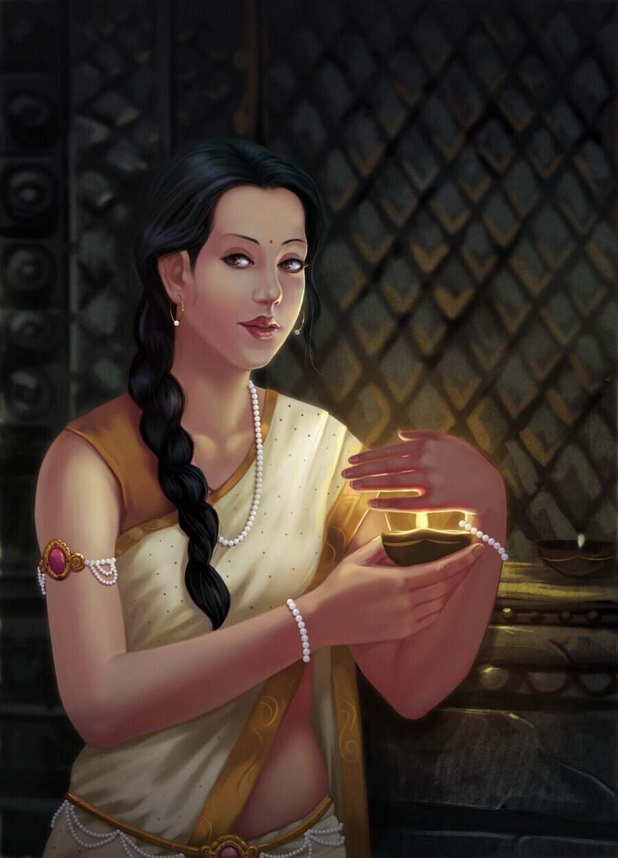 Completed Illustration for made in Krita book