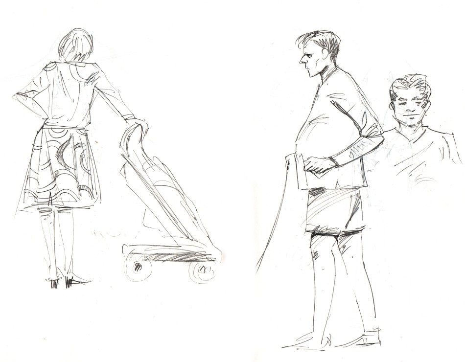 Sketch during dinner Krita sprint